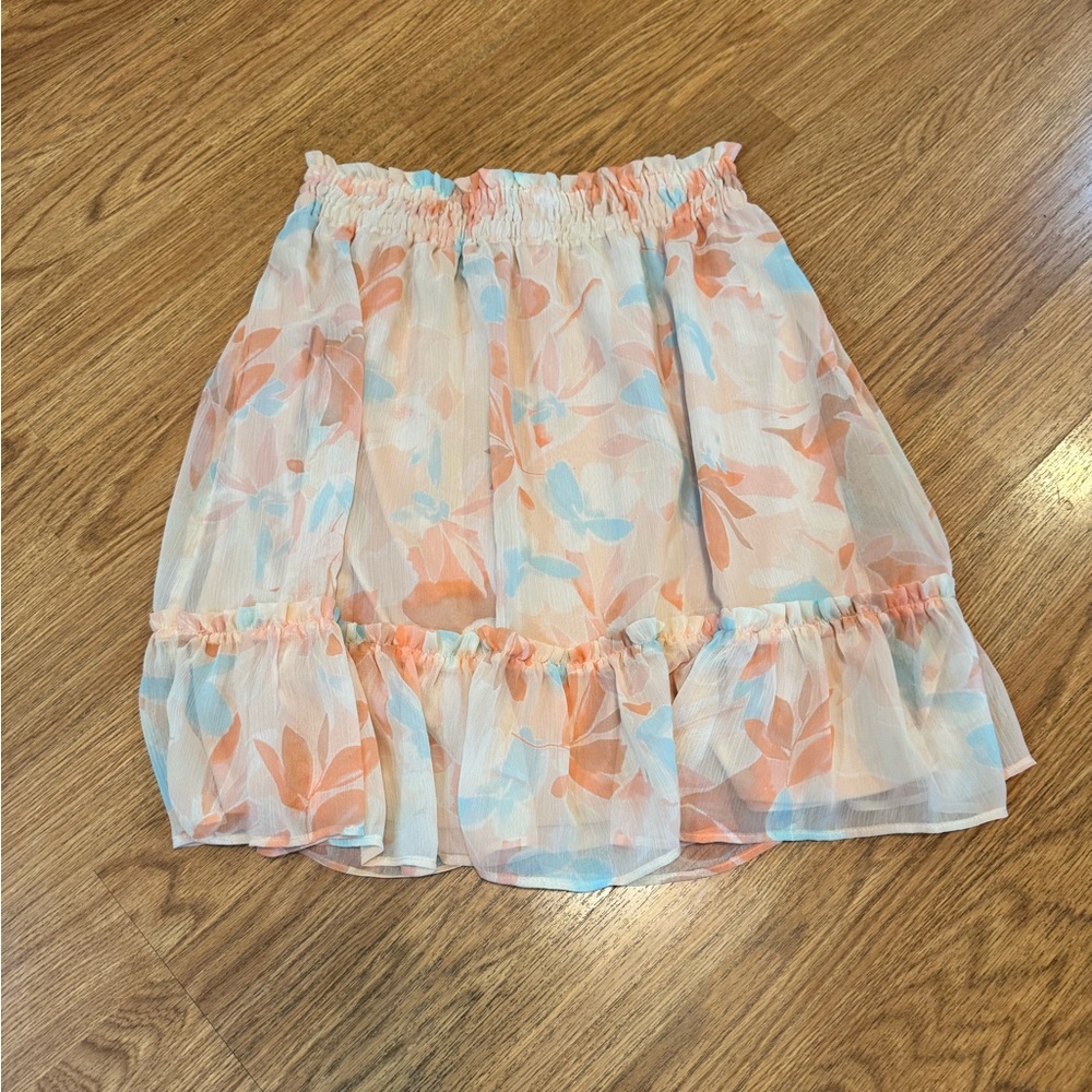 Floral Ruffle Skirt